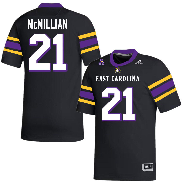 East Carolina Pirates #21 Ja'Quan McMillian College Football Jerseys,Uniforms-Alternate Black